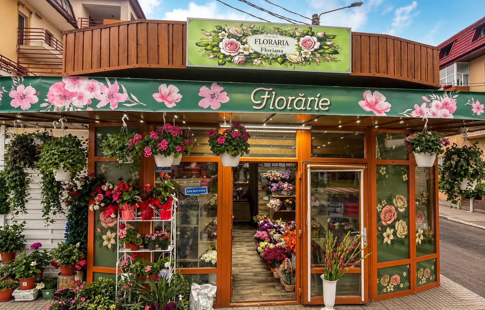 Fațada Florăriei Floriana
